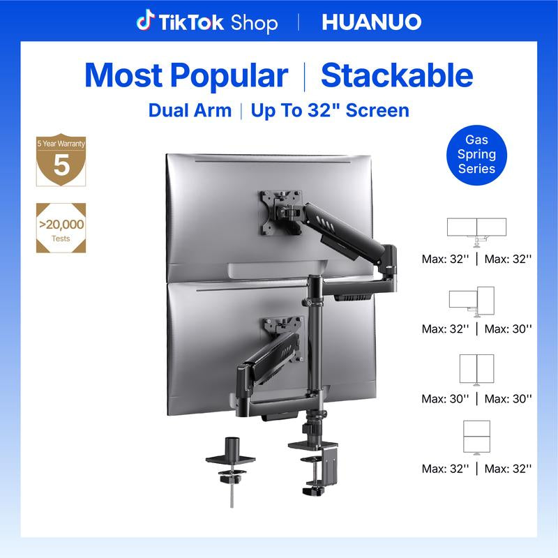 Stackable Dual Gaming Monitor Arm